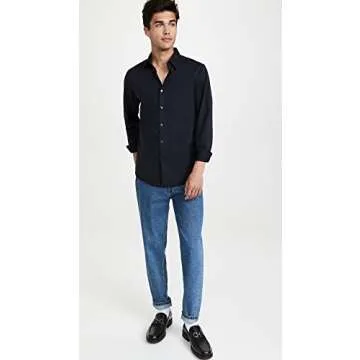 Theory Men's Sylvain Structure Knit Shirt for Style and Comfort