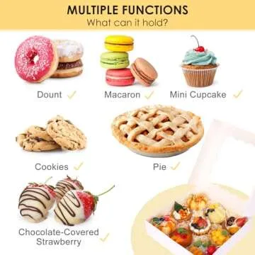 Moretoes Bakery Boxes - 24pcs Auto-Popup Gift Boxes