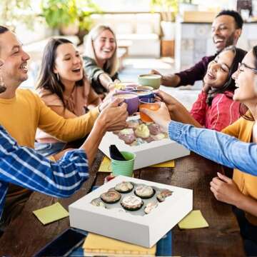 Moretoes Bakery Boxes - 24pcs Auto-Popup Gift Boxes