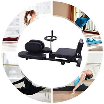 Leg Stretcher, 100kg/220.46lbs Heavy Duty Profi Leg Stretcher Machine Gymnastics Yoga Splits Leg Str...