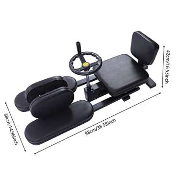 Leg Stretcher, 100kg/220.46lbs Heavy Duty Profi Leg Stretcher Machine Gymnastics Yoga Splits Leg Stretching Flexibility Equipment MMA Training Machine Martial Arts Gear for Home Gym Training Fitness