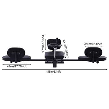 Leg Stretcher, 100kg/220.46lbs Heavy Duty Profi Leg Stretcher Machine Gymnastics Yoga Splits Leg Stretching Flexibility Equipment MMA Training Machine Martial Arts Gear for Home Gym Training Fitness