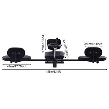 Leg Stretcher, 100kg/220.46lbs Heavy Duty Profi Leg Stretcher Machine Gymnastics Yoga Splits Leg Stretching Flexibility Equipment MMA Training Machine Martial Arts Gear for Home Gym Training Fitness