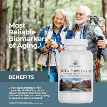 Nature's Lab DHEA 50mg Supplement for Hormone Balance