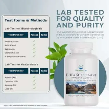 Nature's Lab DHEA 50mg Supplement for Hormone Balance