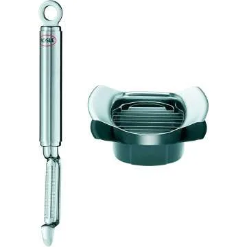 Rösle 2-Piece Stainless Steel Peeler & Slicer Set