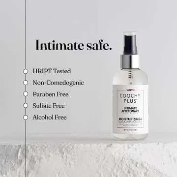 COOCHY Intimate After Shave Protection Moisturizer Plus By IntiMD: Delicate Soothing Mist For The Pubic Area & Armpits – Antioxidant Formula For Razor Burns, Itchiness & Ingrown Hairs