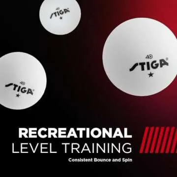 STIGA 6pk 1-Star Table Tennis Balls – Official 40mm Size