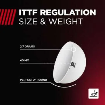 STIGA 6pk 1-Star Table Tennis Balls – Official 40mm Size