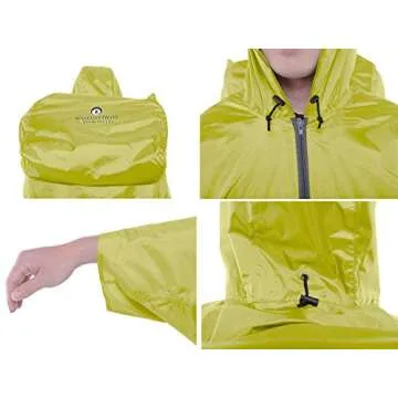 Adventure World Lightweight Backpack Poncho - Waterproof Protection