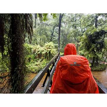 Adventure World Lightweight Backpack Poncho - Waterproof Protection