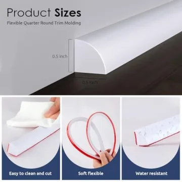 Flexible Quarter Round Molding for Easy Home Repairs