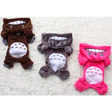 Xiaoyu Puppy Dog Pet Clothes Hoodie Warm Sweater Shirt Puppy Autumn Winter Coat Doggy Fashion Jumpsuit Apparel, Grey, XL