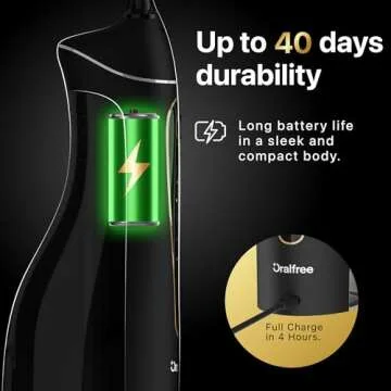 Oralfree Water Dental Flosser - Cordless Rechargeable Cleaner