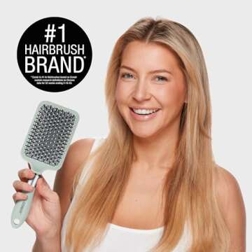Conair Velvet Touch hair brush - Detangling hair brush - curly hair brush - hair brushes for women - detangler brush - hair brushes for women