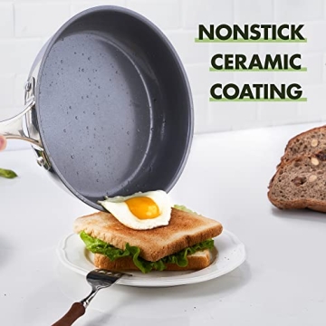 REDMOND Nonstick Frying Pan Set with Lids for Every Kitchen