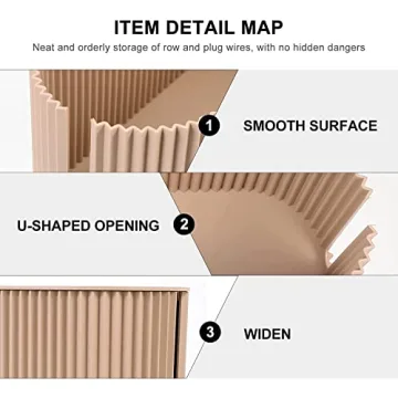 Desk York Cable Management Box - Hide Power Strips Effectively