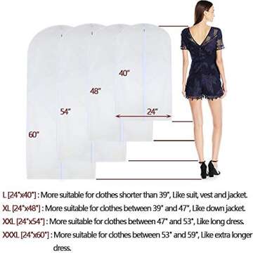 Affordable Breathable Garment Bags for Hanging Clothes