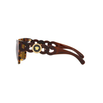 Versace Woman Sunglasses Havana Frame Dark Brown Polarized 53MM