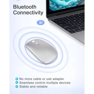Bluetooth Mouse - Rechargeable Wireless Mouse for All Devices