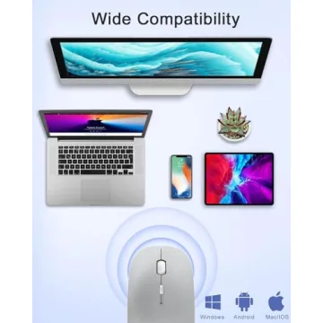Bluetooth Mouse - Rechargeable Wireless Mouse for All Devices