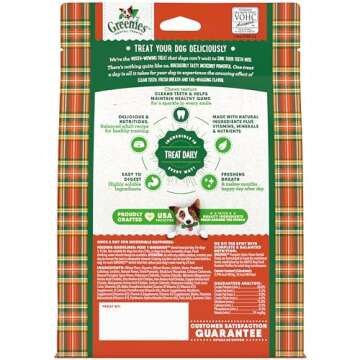 Greenies Pumpkin Spice Flavor Teenie Size, Veterinarian-Recommended for Dental Care, Dog Treat Chews...