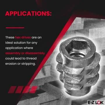 E-Z LOK Knife Threaded Inserts for Soft Wood - Pack of 50