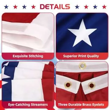 3-Pack American Pleated Fan Flags for Patriotic Decor