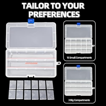 Adjustable DUOFIRE Organizer Container Boxes for Small Items