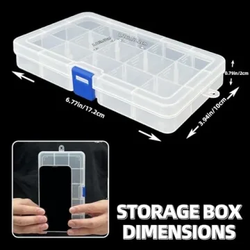 Adjustable DUOFIRE Organizer Container Boxes for Small Items