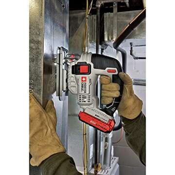 PORTER-CABLE 20V MAX Cordless Jigsaw for Efficient Cutting