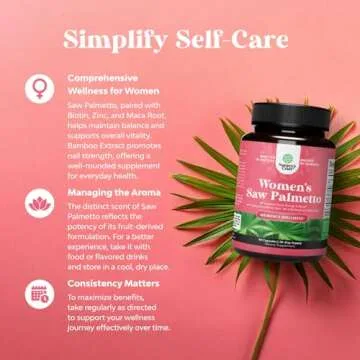 Extra Strength Saw Palmetto for Women 500mg - DHT Blocker for Women 30-Day Supply - Hair Vitamins for Hair Loss Supplement - Pure Saw Palmetto Extract Capsules with Maca Root & Biotin - 90 Capsules