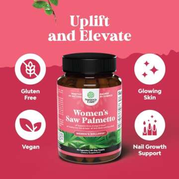 Extra Strength Saw Palmetto for Women 500mg - DHT Blocker for Women 30-Day Supply - Hair Vitamins for Hair Loss Supplement - Pure Saw Palmetto Extract Capsules with Maca Root & Biotin - 90 Capsules
