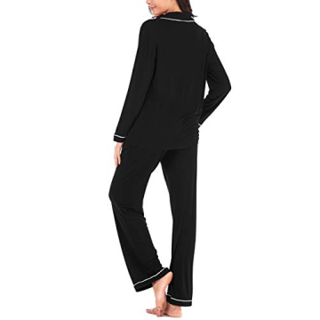 Aamikast Women's Soft Pajama Set - Black XS