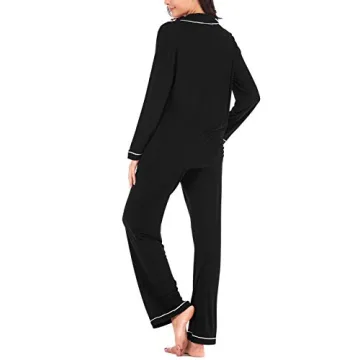 Aamikast Women's Soft Pajama Set - Black XS