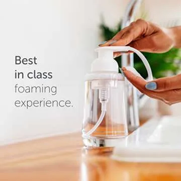 Tirtyl Hand Soap Duo Kit - 2 Glass Foaming Dispensers + Storage Tin + 6 Tablet Refills (48 fl oz total - 6x 8 fl oz) - NEW Formula - Compostable Packaging - Variety Fragrances