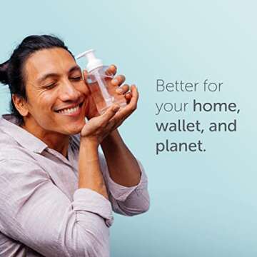 Tirtyl Hand Soap Duo Kit - 2 Glass Foaming Dispensers + Storage Tin + 6 Tablet Refills (48 fl oz total - 6x 8 fl oz) - NEW Formula - Compostable Packaging - Variety Fragrances