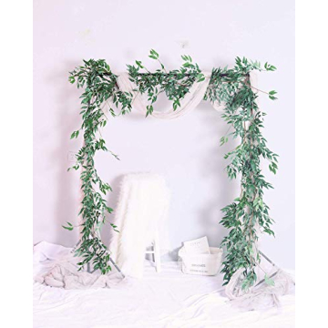 NANSSY 2 Pack Greenery Garland for Elegant Decor