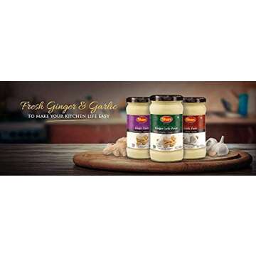 Shan Ginger Paste 10.93 oz (310g) - Traditional Taste Enhancing Cooking Paste from Fresh Ground Ginger - Suitable for Vegetarians - Airtight Glass Jar