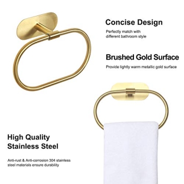 Stylish HouseAid Self Adhesive Towel Ring for Bathroom