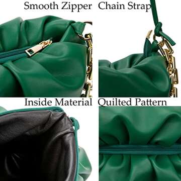 Stylish Cloud Shaped Dumpling Handbag for Women