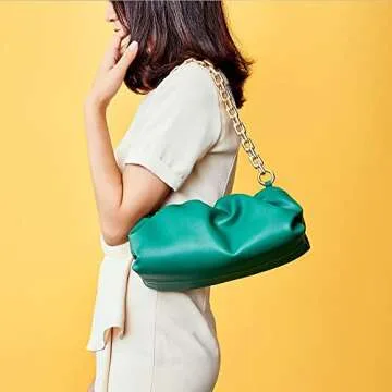 Stylish Cloud Shaped Dumpling Handbag for Women