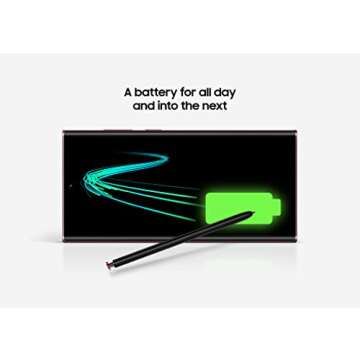SAMSUNG Galaxy S22 Ultra Cell Phone, Factory Unlocked Android Smartphone, 128GB, 8K Camera & Video, Brightest Display Screen, S Pen, Long Battery Life, Fast 4nm Processor, US Version, 2022, Green