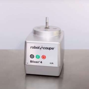 Robot Coupe BLIXER 4 Blixer Vertical Commercial High Speed Blender/Mixer, 4.5-Quart Stainless Steel Batch Bowl, 1 Speed, Stainless Steel, 120 Vol, 1-1/2 hp
