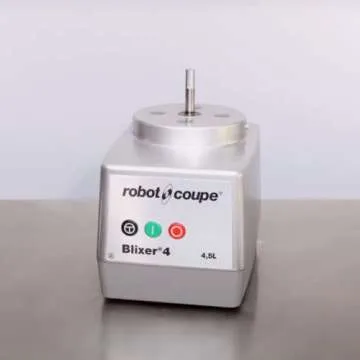 Robot Coupe BLIXER 4 Blixer Vertical Commercial High Speed Blender/Mixer, 4.5-Quart Stainless Steel Batch Bowl, 1 Speed, Stainless Steel, 120 Vol, 1-1/2 hp