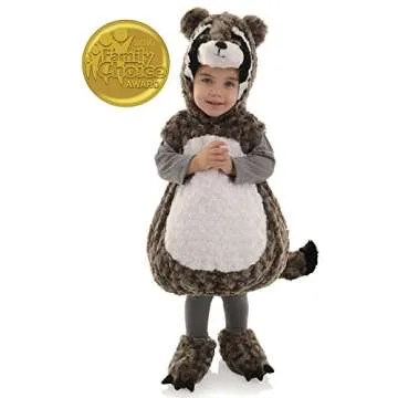 Underwraps Toddler's Raccoon Belly Babies Costume, Multi, Large (2-4T)