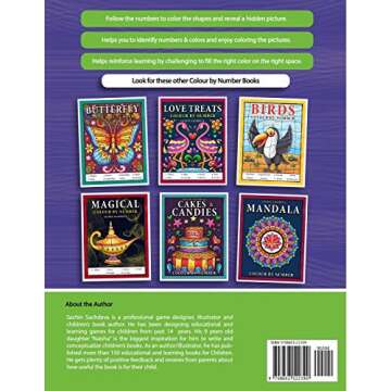 Cute Animals Colour By Number: Coloring Book for Kids Ages 4-8