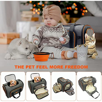 Expandable Pet Carrier for Cats and Dogs - TSA Approved