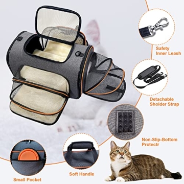 Expandable Pet Carrier for Cats and Dogs - TSA Approved