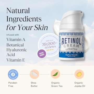 LilyAna Naturals Retinol Cream - Anti-Aging Moisturizer 1.7oz